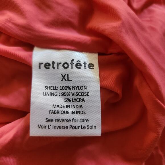 Retrofete Katerina Sequin Dress in Calypso Coral Maxi Size XL NWT Halter - Picture 12 of 13